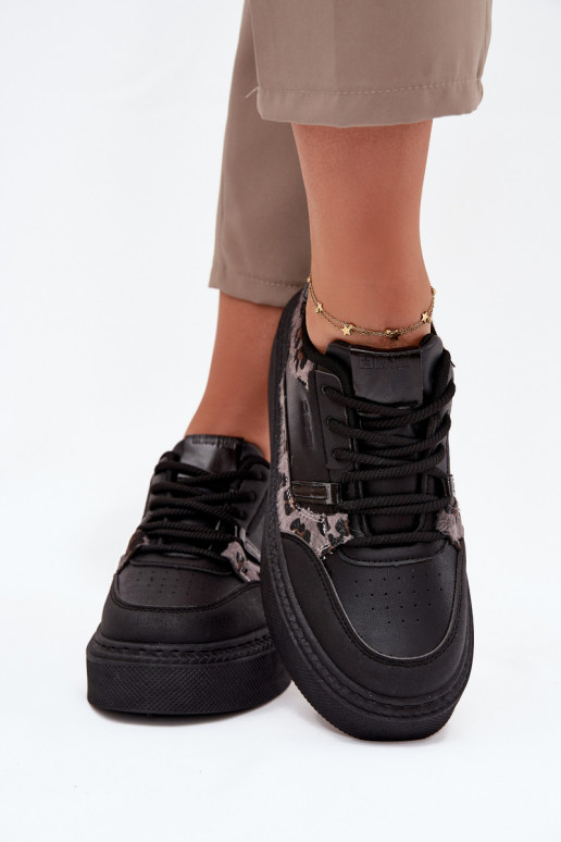 Dames Sneakers model schoenen met platform Big Star SS274358 met luipaardbontpatronen zInart Dames Sneakers model schoenen met platform Big Star SS274358 met luipaardbontpatronen zInart