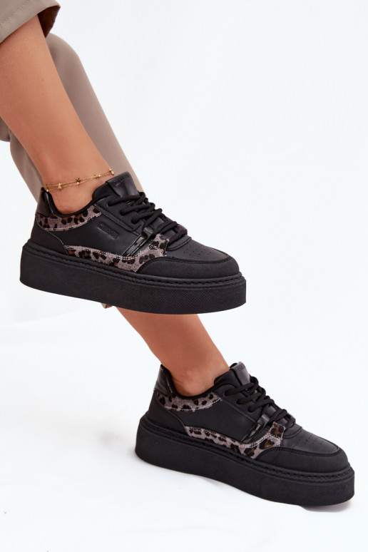 Dames Sneakers model schoenen met platform Big Star SS274358 met luipaardbontpatronen zInart Dames Sneakers model schoenen met platform Big Star SS274358 met luipaardbontpatronen zInart