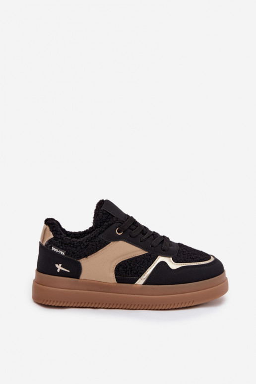 Sneakers Stilvollllschuhe Feminin mit einer Plattform mit Pelzmantel Typu Baranek schZuarze Farbe Frelina Sneakers Stilvollllschuhe Feminin mit einer Plattform mit Pelzmantel Typu Baranek schZuarze Farbe Frelina
