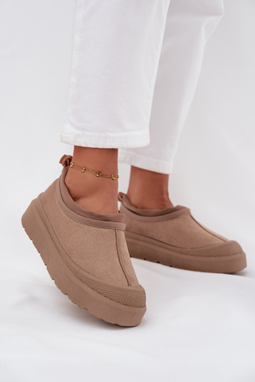 SneeuIn laarzen Dames met platform Met een laag bovenInerk beige Izamine 2