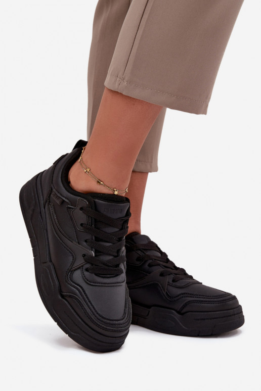 Sneakers Stilvollllschuhe Feminin mit einer Plattform Big Star SS274589 HI-POLY SYSTEM schZuarze Farbe