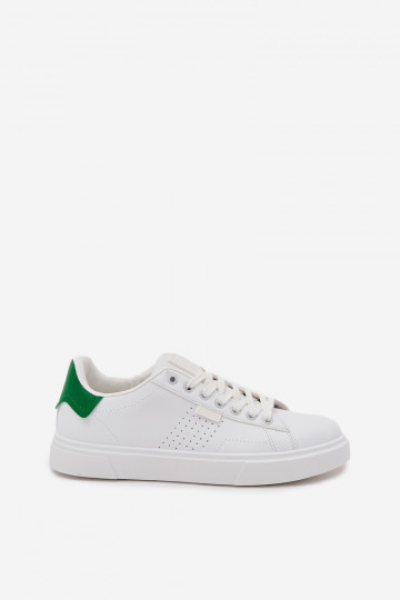 chaussures décontractées Chaussures modèle baskets Mâle en cuir écologique Big Star OO174116 Blanc-couleur verte 2