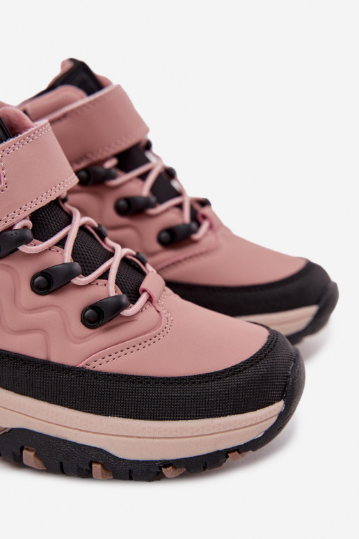 Schuhe Schneestiefel Kindisch mit Klebeverschlüssen Big Star SS374011 pinke Farbe Schuhe Schneestiefel Kindisch mit Klebeverschlüssen Big Star SS374011 pinke Farbe