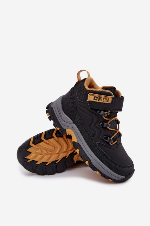 chaussures Bottes de neige Puéril avec attaches adhésives Big Star SS374013 couleur noire