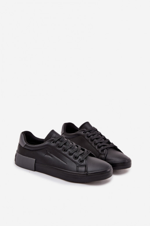 Mâle chaussures décontractées Eko Peau Big Star OO174019 couleur noire Mâle chaussures décontractées Eko Peau Big Star OO174019 couleur noire