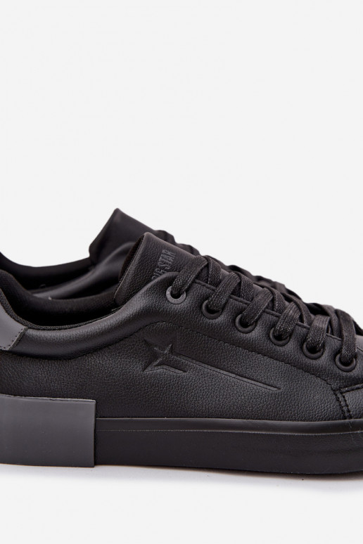 Männlich lässige Schuhe Eko Haut Big Star OO174019 schZuarze Farbe