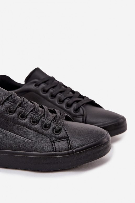 Mâle chaussures décontractées Eko Peau Big Star OO174019 couleur noire Mâle chaussures décontractées Eko Peau Big Star OO174019 couleur noire