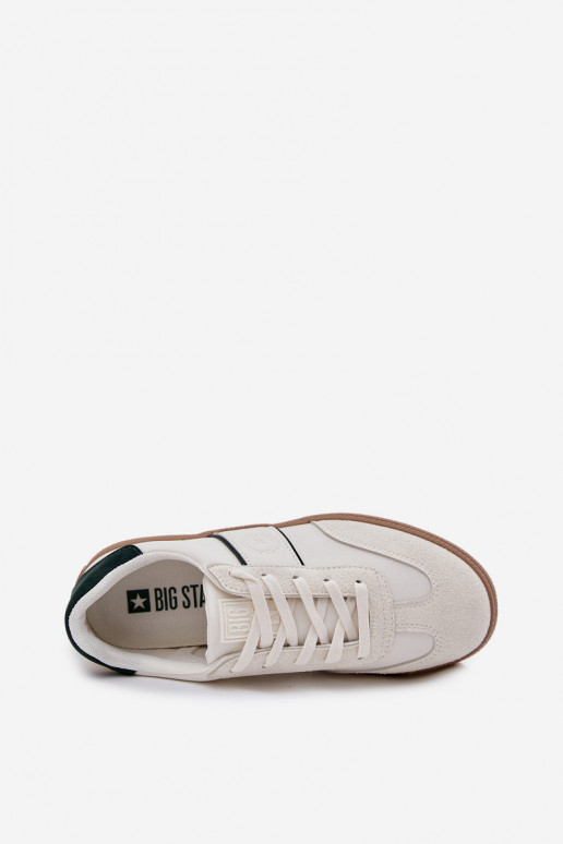 Faible Chaussures modèle baskets Mâle Big Star SS174078 couleur blanche