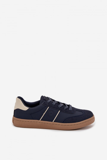 Baskets de sport basses pour hommes bleu foncé "Big Star SS174079" 2