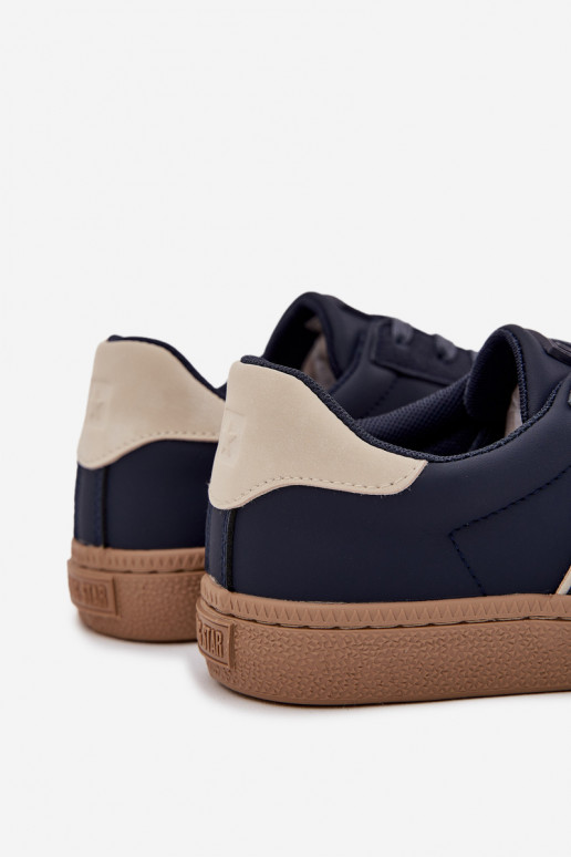 Faible Chaussures modèle baskets Mâle Big Star SS174079 bleu foncé