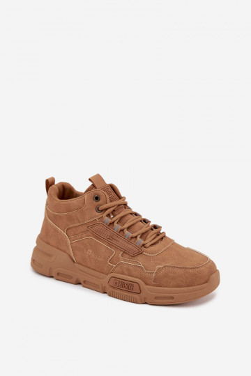 Sneakers Stilvollllschuhe Männlich Big Star SS174281 HI-POLY SYSTEM braune Farbe