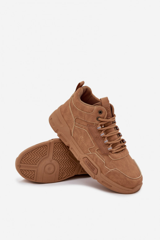 Sneakers Stilvollllschuhe Männlich Big Star SS174281 HI-POLY SYSTEM braune Farbe