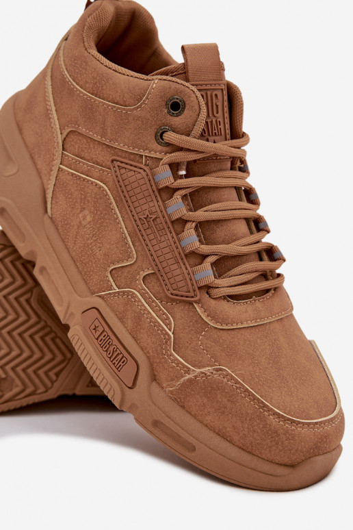 Sneakers model schoenen Het heeftnnen Big Star SS174281 HI-POLY SYSTEM bruine kleur