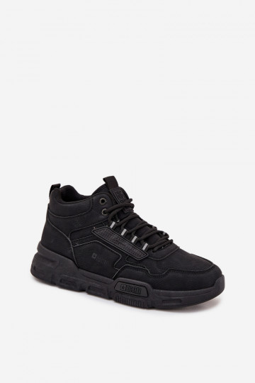 Zwarte heren sportschoenen "Big Star SS174282 HI-POLY SYSTEM"