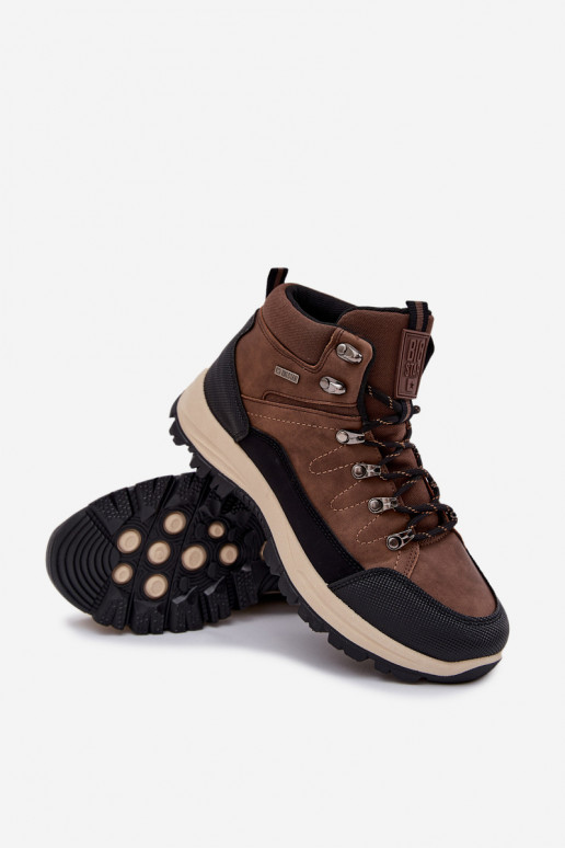 Inandelschoenen Het heeftnnen Big Star SS174049 bruine kleur Inandelschoenen Het heeftnnen Big Star SS174049 bruine kleur