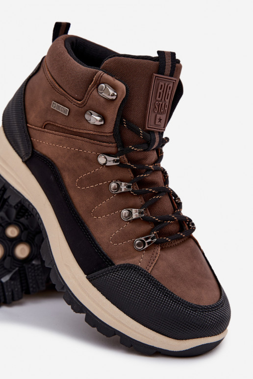 Inandelschoenen Het heeftnnen Big Star SS174049 bruine kleur Inandelschoenen Het heeftnnen Big Star SS174049 bruine kleur