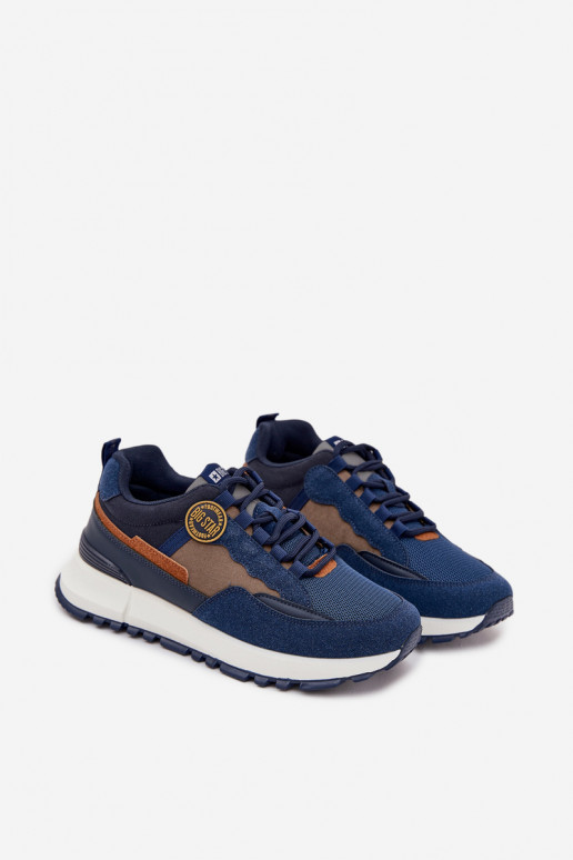 sportschoenen Sneakers model schoenen Het heeftnnen Big Star RR174279 HI-POLY SYSTEM donkerblauIn