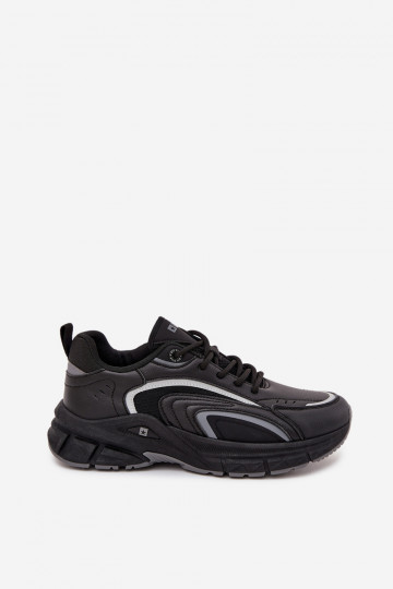 Baskets de sport pour hommes noires "Big Star SS174285" 2