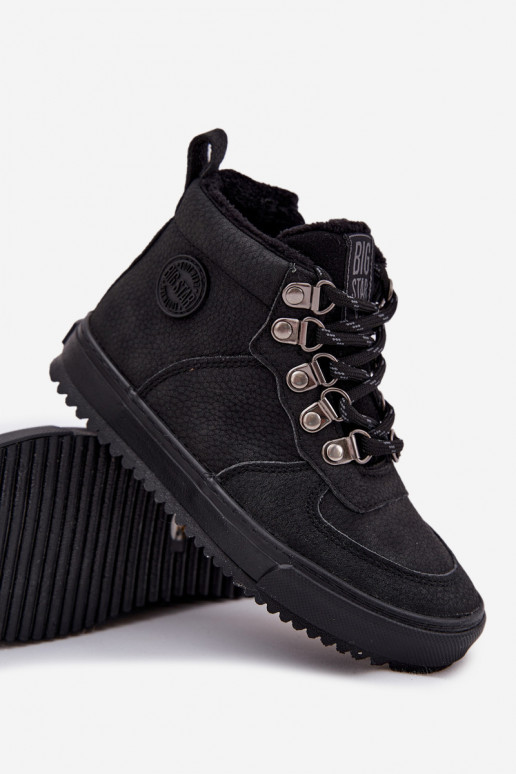 bottes de randonnée chaussures Puéril réchauffer Big Star SS374075 couleur noire