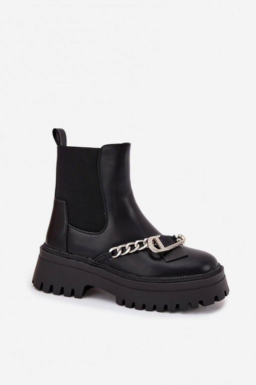 Dameslaarzen met platform met kettingen zInart Het heeftrvella