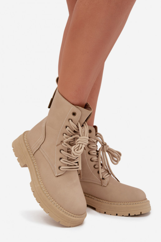 Féminin Bottines de travail Au Château beige Tirina