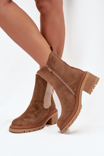bottes élégantes Féminin réchauffer Klocke beige Zoralia 2