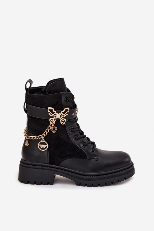 Bottines de travail Féminin réchauffer Ze couleur doréem Avec chaîne I ZaÀieszkami couleur noire Ravine Bottines de travail Féminin réchauffer Ze couleur doréem Avec chaîne I ZaÀieszkami couleur noire Ravine