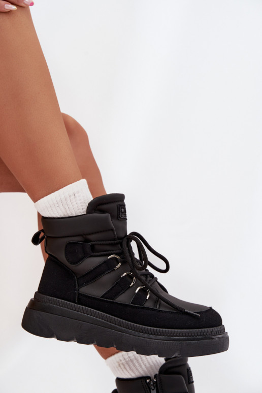 Bottes pour femmes avec une plateforme couleur noire Liorae