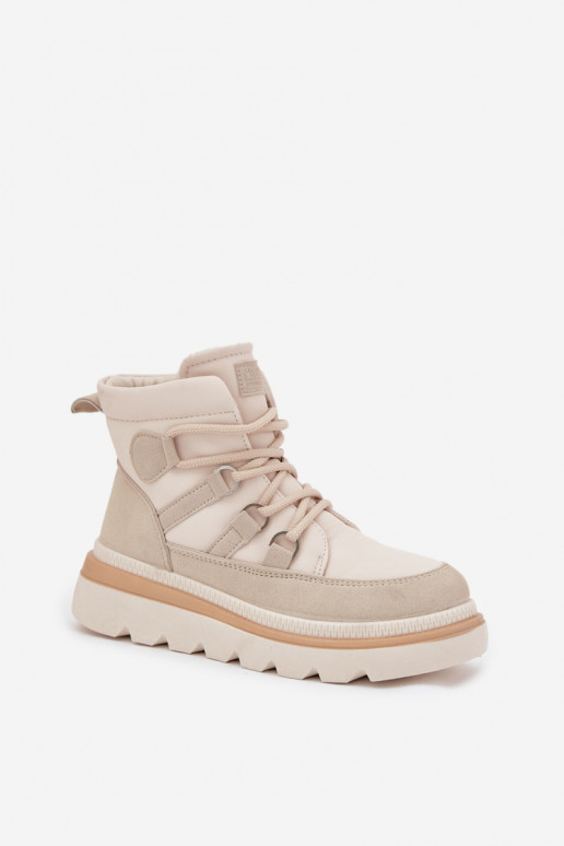 Bottes pour femmes avec une plateforme couleur ivoire Liorae Bottes pour femmes avec une plateforme couleur ivoire Liorae