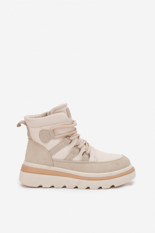 Bottes pour femmes avec une plateforme couleur ivoire Liorae Bottes pour femmes avec une plateforme couleur ivoire Liorae