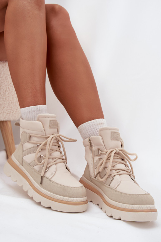 Bottes pour femmes avec une plateforme couleur ivoire Liorae Bottes pour femmes avec une plateforme couleur ivoire Liorae