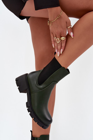 Bottes pour femmes Klocke Eko Peau couleur kaki Kyra 2