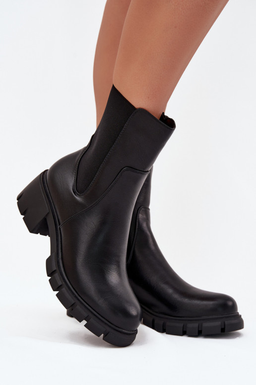 Bottes pour femmes Klocke Eko Peau couleur noire Kyra Bottes pour femmes Klocke Eko Peau couleur noire Kyra