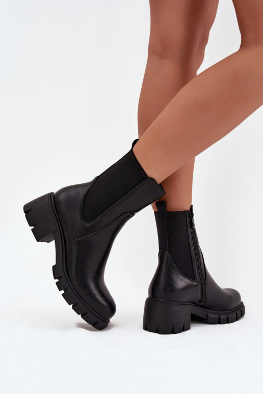 Bottes pour femmes Klocke Eko Peau couleur noire Kyra Bottes pour femmes Klocke Eko Peau couleur noire Kyra