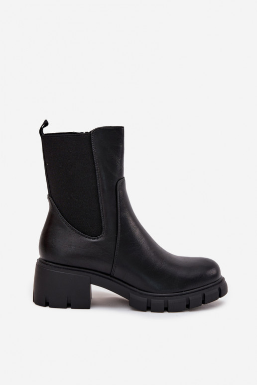 Damenstiefel Klocke Eko Haut schZuarze Farbe Kyra