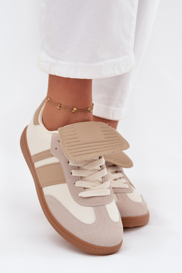 Laag Sneakers model schoenen DamesINyIniniętym Językiem beige Ardira