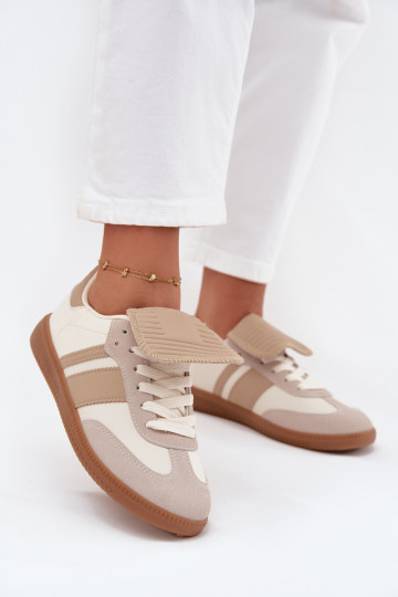 Laag Sneakers model schoenen DamesINyIniniętym Językiem beige Ardira 2