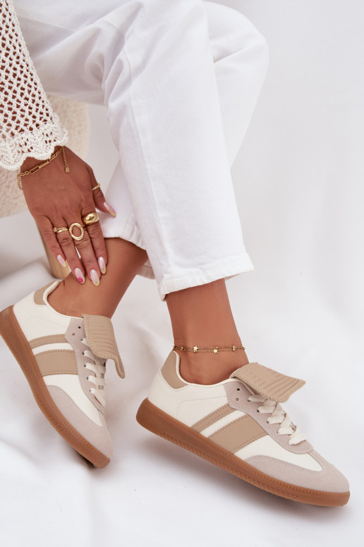 Laag Sneakers model schoenen DamesINyIniniętym Językiem beige Ardira