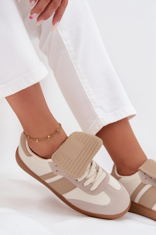 Faible Chaussures modèle baskets FémininDANSyÀiniętym Językiem beige Ardira