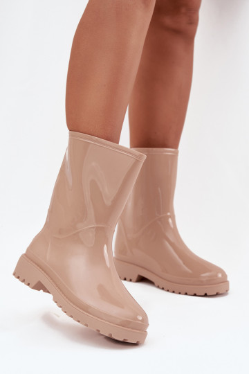 Bottes en caoutchouc Féminin beige Elvara