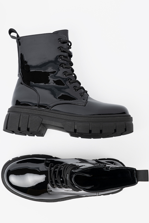 couleur noire laqué bottes d équitation hautes na masyÀnej podeszÀie