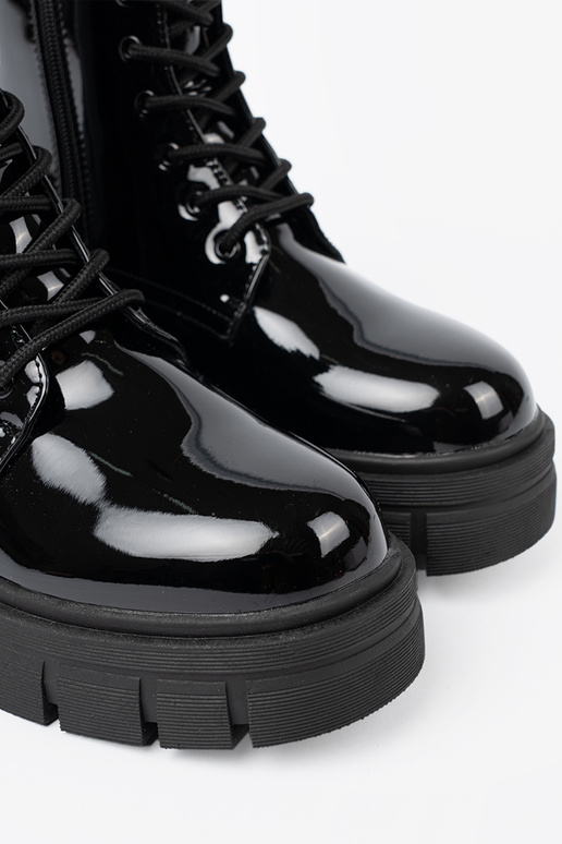 couleur noire laqué bottes d équitation hautes na masyÀnej podeszÀie