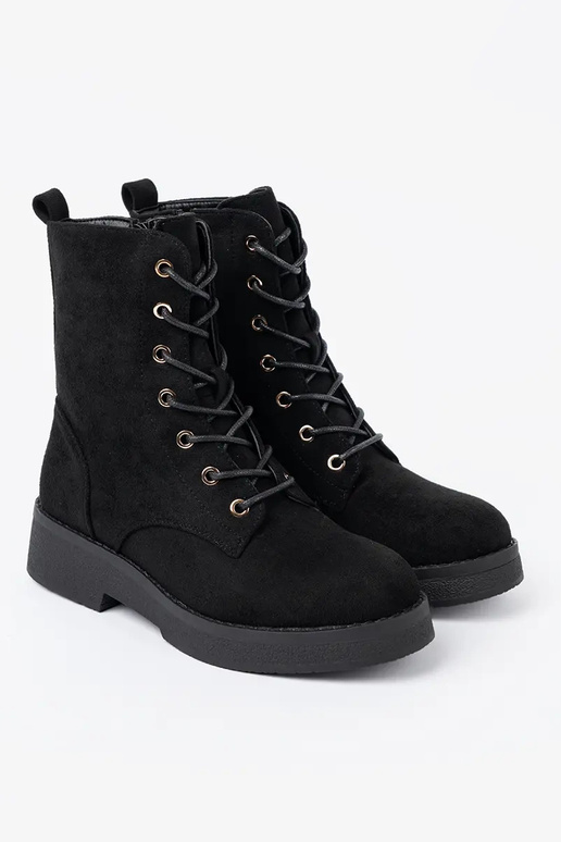 Pratique bottes d équitation hautes À kolorze couleur noirem sur une semelle plate