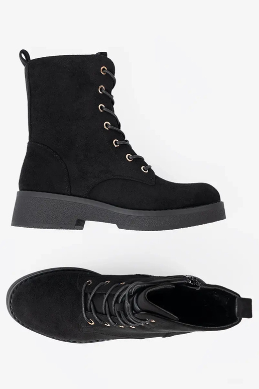 Pratique bottes d équitation hautes À kolorze couleur noirem sur une semelle plate