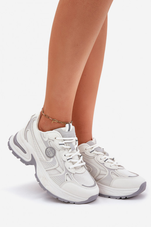 Chaussures modèle baskets Féminin Big Star RR274A191 couleur blanche