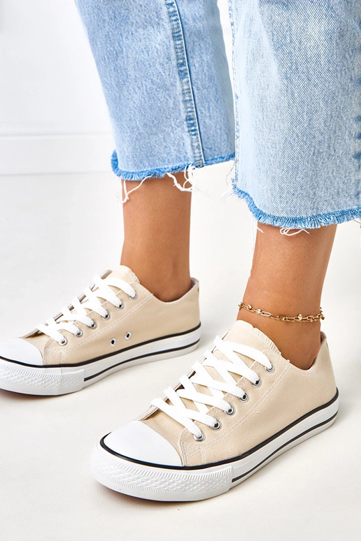 Baskets classiques beiges pour femmes...