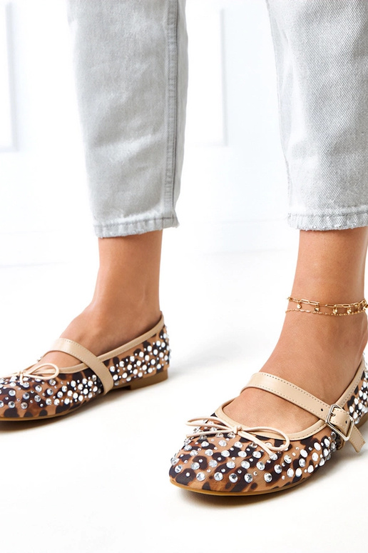 Leopardprint netbalerina's met...