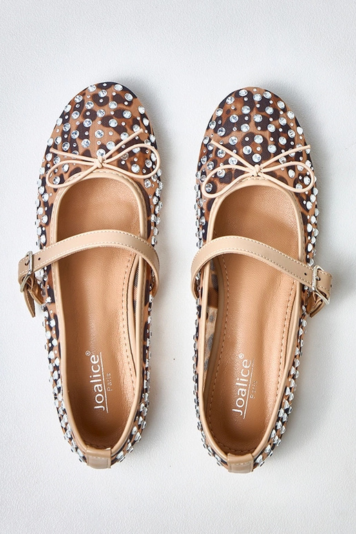 Leopardprint netbalerina's met...