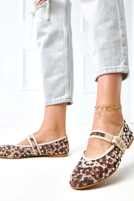 Leopardprint netbalerina's met...