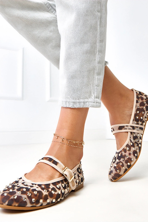Leopardprint netbalerina's met...